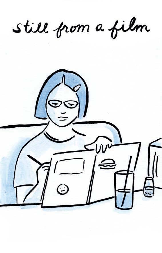 Time to Draw Deck prompts shown with a person reading a menu.