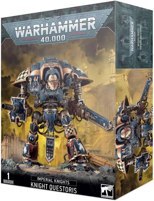 Knight Questoris / Preceptor Canis Rex model kit box showing the Imperial Knights mech.