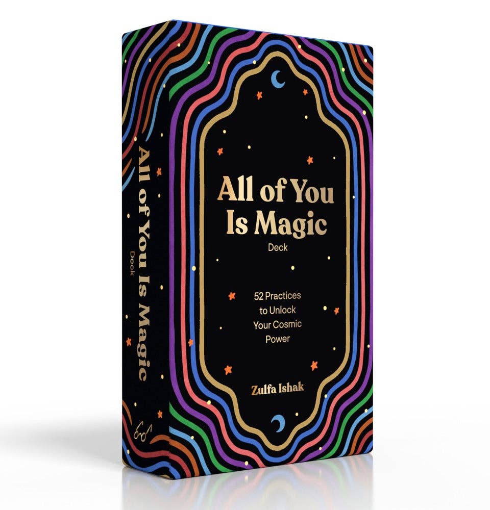 All of You Is Magic Deck box with rainbow lines and stars on the packaging.