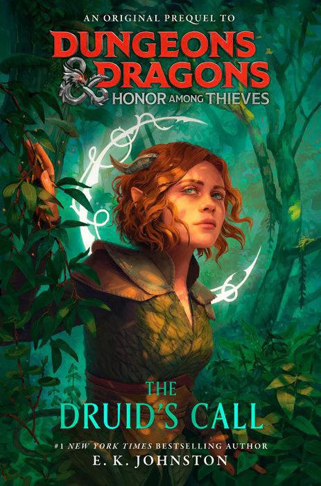 D&D The Druids Call YA Hardcover Book featuring cover art of a woman with pointed ears and curly hair in a forest.