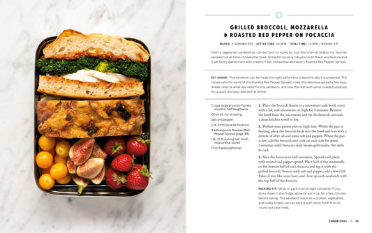 Lunchbox cookbook featuring over 75 lunch recipes for meal prep and healthy on-the-go lunches.