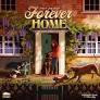 Forever Home board game featuring a woman with two dogs and a cat under a Forever Home sign.