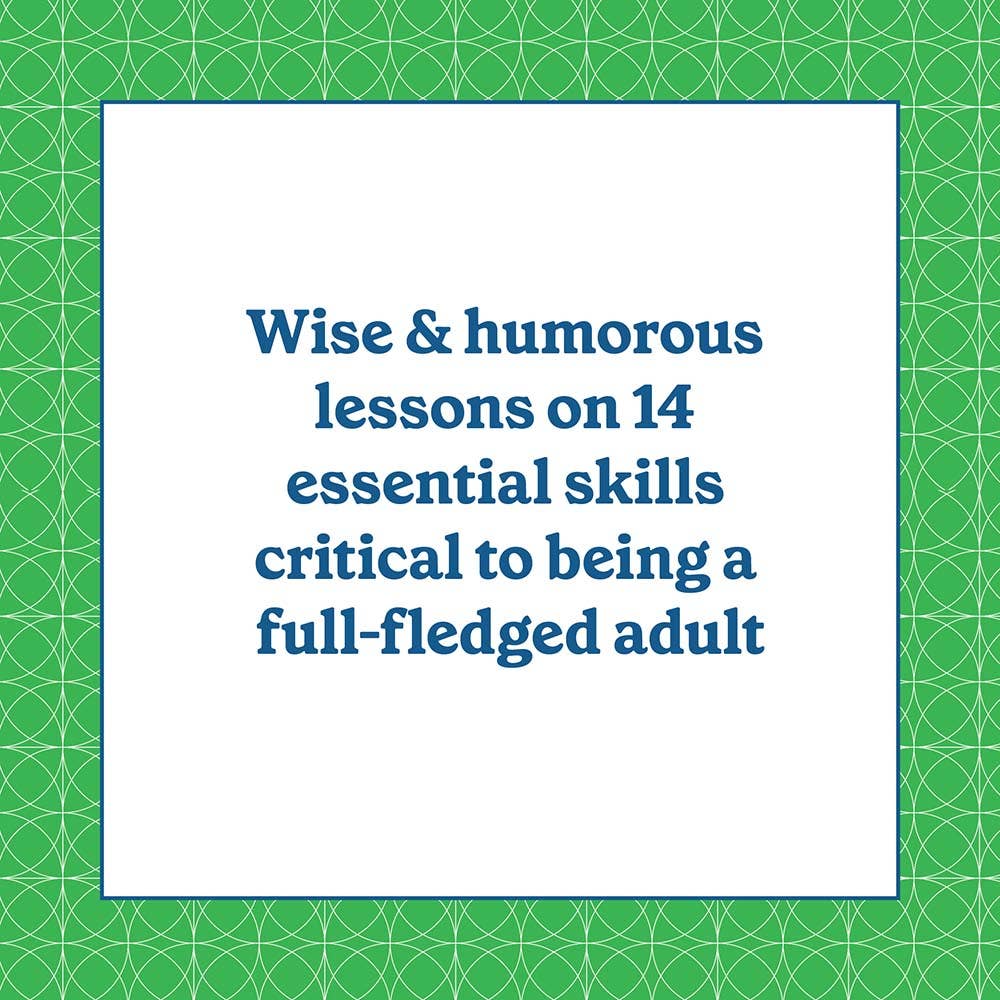 How to Be a Grown Up book teaching 14 adulting skills for new adults.