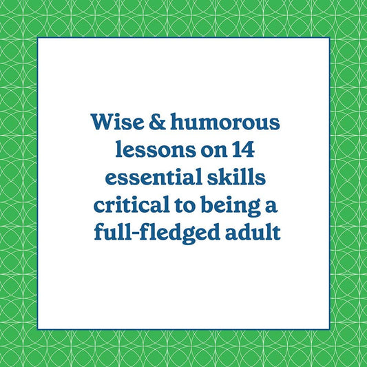 How to Be a Grown Up book teaching 14 adulting skills for new adults.