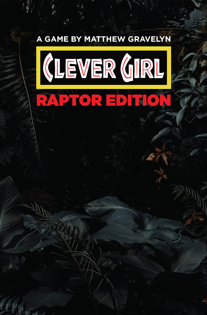Clever Girl two-book set by Matthew Gravelyn, dinosaur survival game.