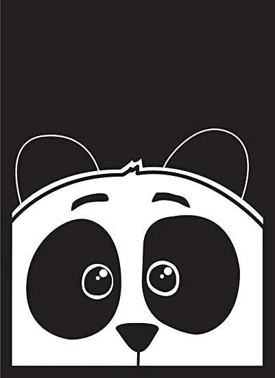 DP Card Sleeves: Panda (50) featuring a minimalist cartoon panda face with wide eyes.