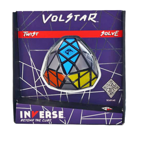Volstar Inverse Twist & Solve Puzzle featuring patterns different from a classic cube.