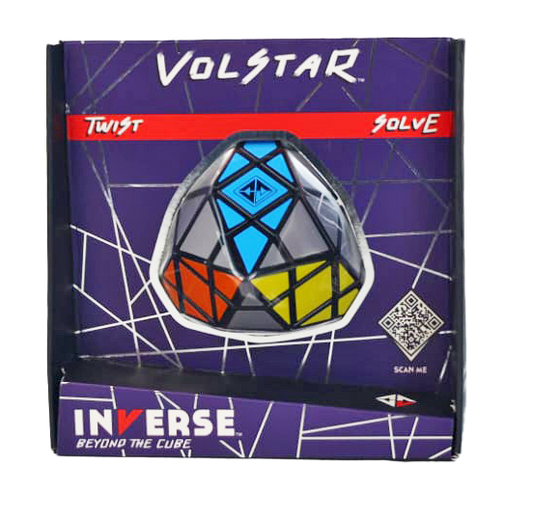 Volstar Inverse Twist & Solve Puzzle featuring patterns different from a classic cube.