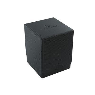 Squire 100+ deck box, black and textured, rectangular with a subtle top logo, made of Nexofyber material.
