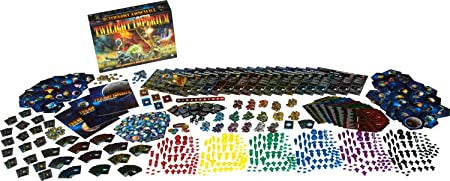 Twilight Imperium: 4th Edition board game components arranged for view.