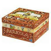 Agricola 15th Anniversary Box, square with brown and yellow design, title on lid and sides.