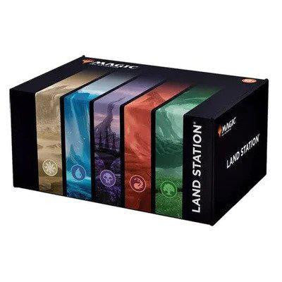 Magic the Gathering Land Station (400 count) with divided sections for organizing all basic land types and colors.