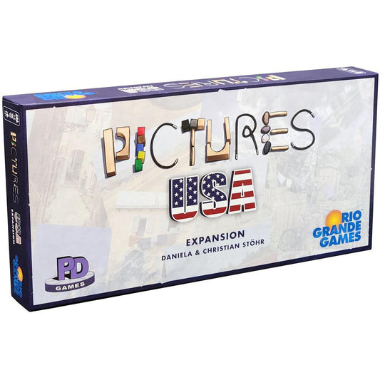 Pictures USA Expansion board game with photo cards and transparent cards by Daniela & Christian Stöhr.
