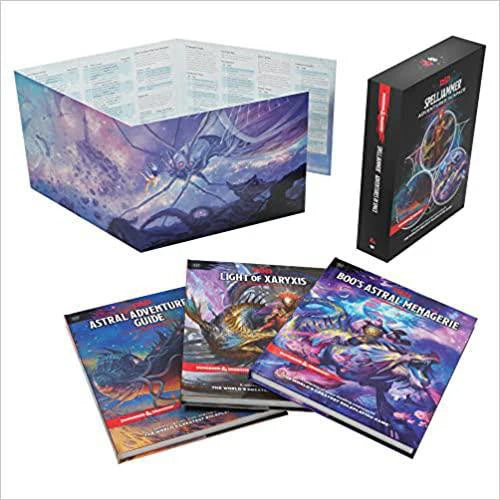 Dungeons & Dragons Spelljammer: Adventures in Space boxed set with three books, DM screen, and storage box.