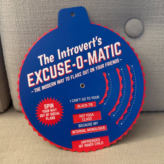 The Introverts Excuse-o-Matic offers pre-written excuses for introverts, including Hot Yoga Class.