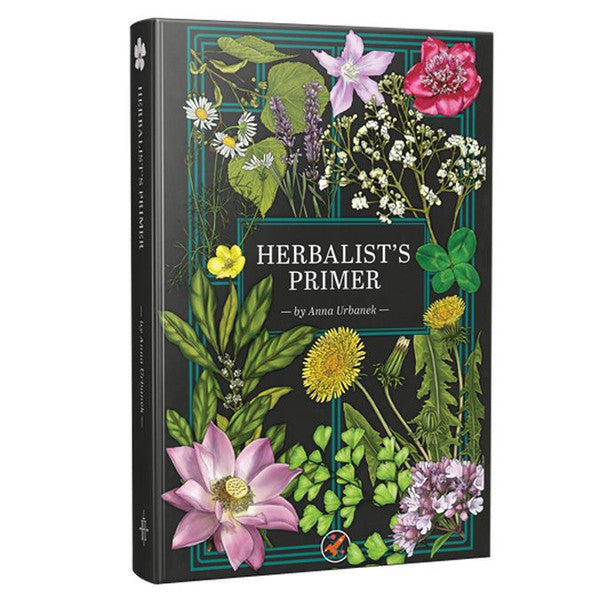 Herbalists Primer (Refresh) book with cover art depicting magical plants and plant folklore by Anna Urbanek.