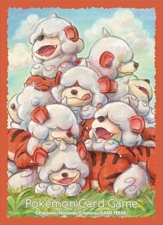 Pokemon TCG: Pokemon Center Japan Exclusive Card Sleeves - Hisuian Growlithe (64-Pack)
