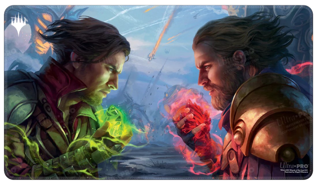 The Brothers' War Draft Booster Artwork Holofoil Standard Gaming Playmat for Magic: The Gathering