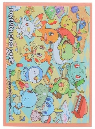 Pokemon TCG: Pokemon Center Japan Exclusive Card Sleeves - Starters Playroom (64-Pack)