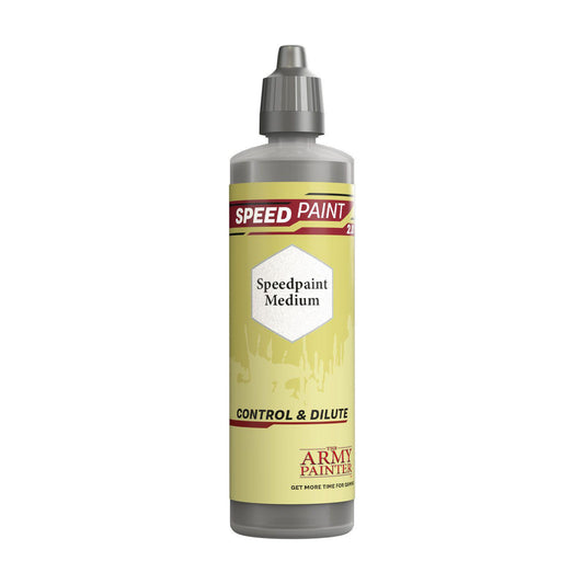 100 ml Army Painter Speedpaint Medium bottle with gray cap and yellow Control & Dilute label.