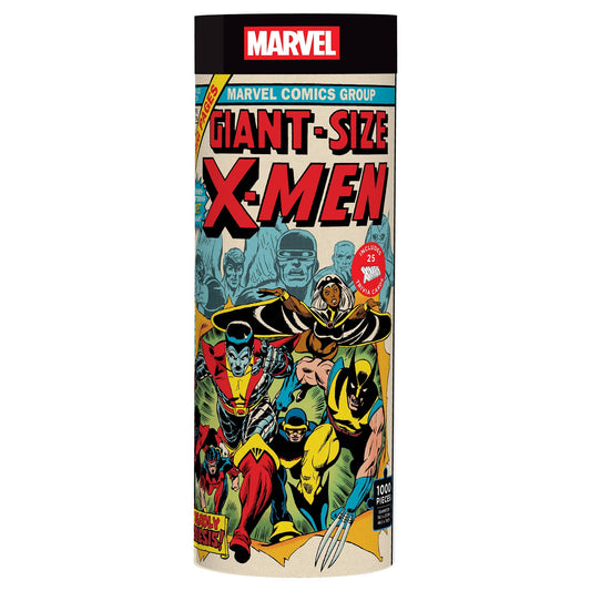 Marvel X-Men Jigsaw Puzzle and Trivia set featuring Giant-Size X-Men cover art and classic X-Men characters.