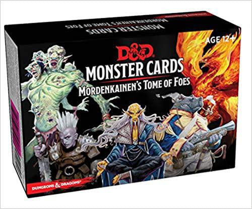 Dungeons & Dragons Monster Cards: Mordenkainens Tome of Foes deck for Dungeon Masters.