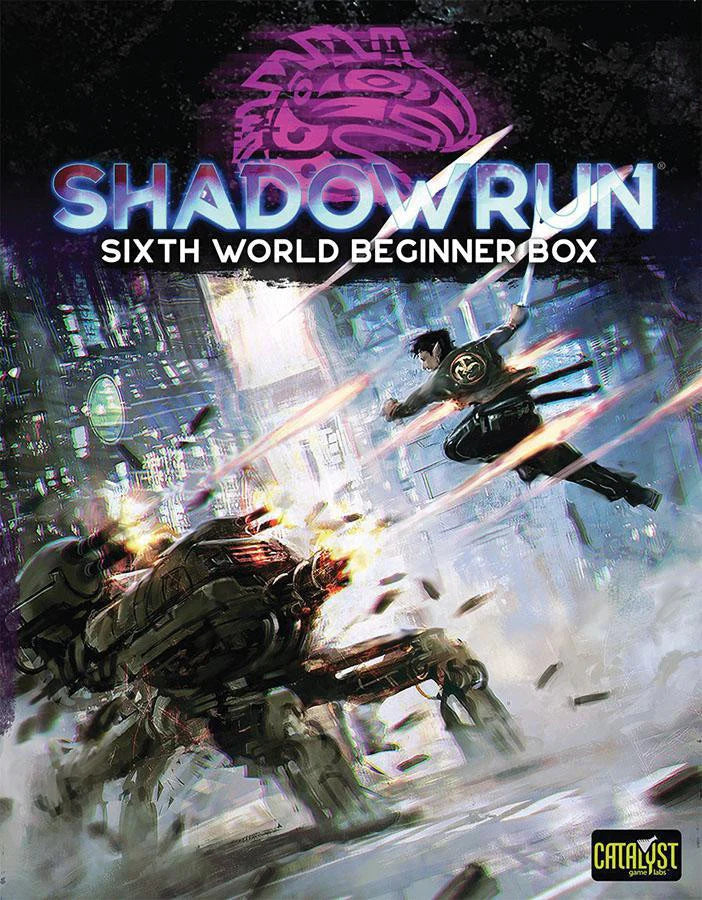 Shadowrun Sixth World Beginner Box tabletop RPG game box.