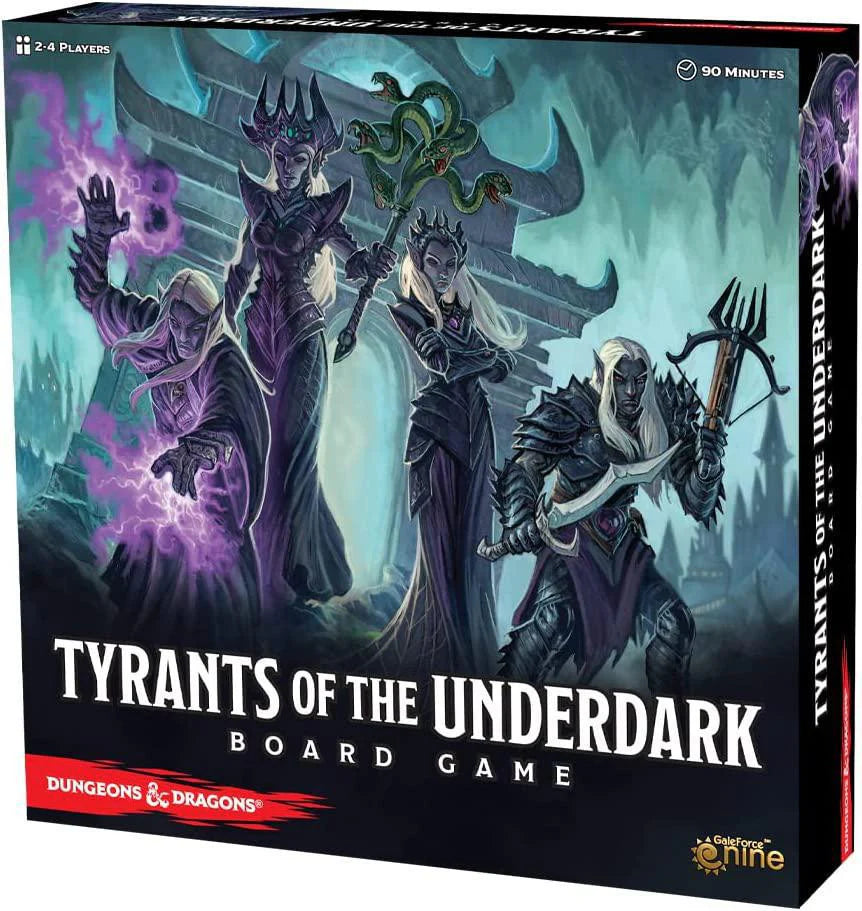 Tyrants of the Underdark board game: Dungeons & Dragons deck-building and territory control game.
