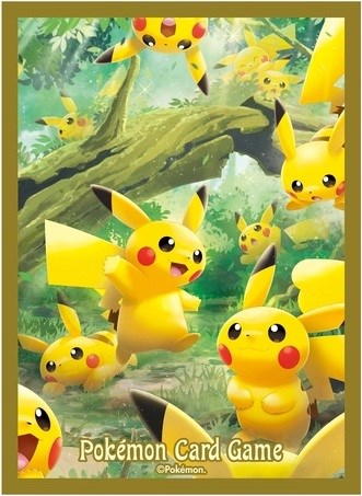 Pokemon TCG: Pokemon Center Japan Exclusive Card Sleeves - Pikachu Forest version 2 (64-Pack)