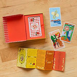 The Pasta Tarot Deck, 78 cards with guidebook and box.