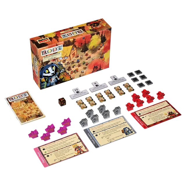 Root: The Underworld Expansion game components.