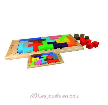 Katamino Giant educational puzzle game with colorful blocks on a rectangular board.