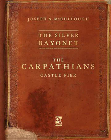 The Silver Bayonet: The Carpathians by Joseph A. McCullough, worn brown cover.