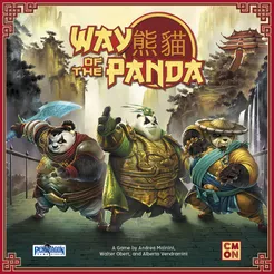 Way of the Panda board game featuring three pandas and Asian-themed buildings on the cover.