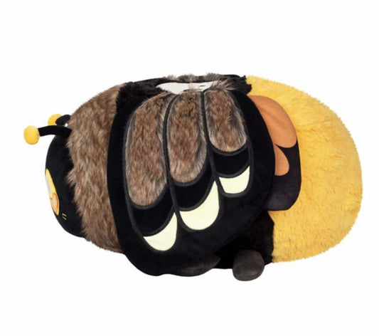 Squishable Death’s Head Hawkmoth plush toy with fuzzy wings, polyester material, suitable for ages 0 and up.