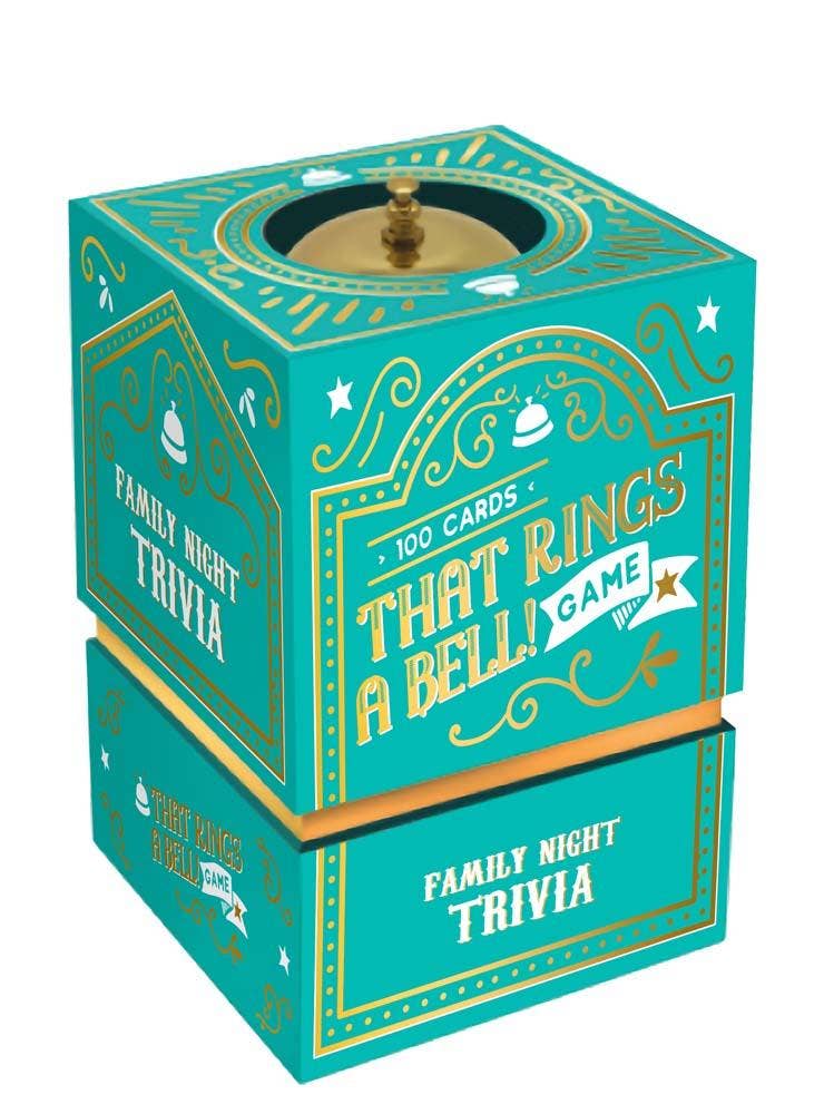 Teal box for That Rings a Bell Game: Family Night Trivia edition.