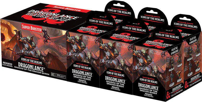 D&D Icons of the Realms Miniature Booster Brick Set 25: Dragonlance Shadow of the Dragon Queen, dragon design.