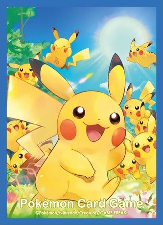 Pokemon TCG: Pokemon Center Japan Exclusive Card Sleeves - Gathering of Pikachu (64-Pack)
