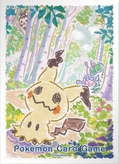 Pokemon TCG: Pokemon Center Japan Exclusive Card Sleeves - Mimikyu Crayon (64-Pack)