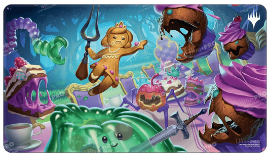 Wilds of Eldraine Food Fight White Stitched Standard Gaming Playmat for Magic: The Gathering