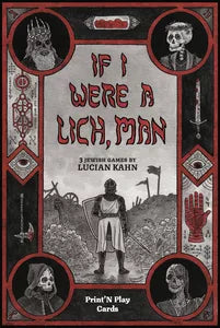 If I Were A Lich, Man—a Jewish-inspired RPG trilogy featuring a medieval skeleton in a graveyard.