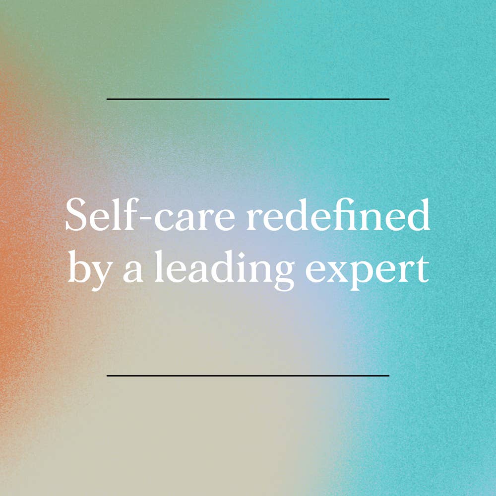 Self-care redefined by Inner Workout, the wellness expertise you deserve, on a pastel gradient background.