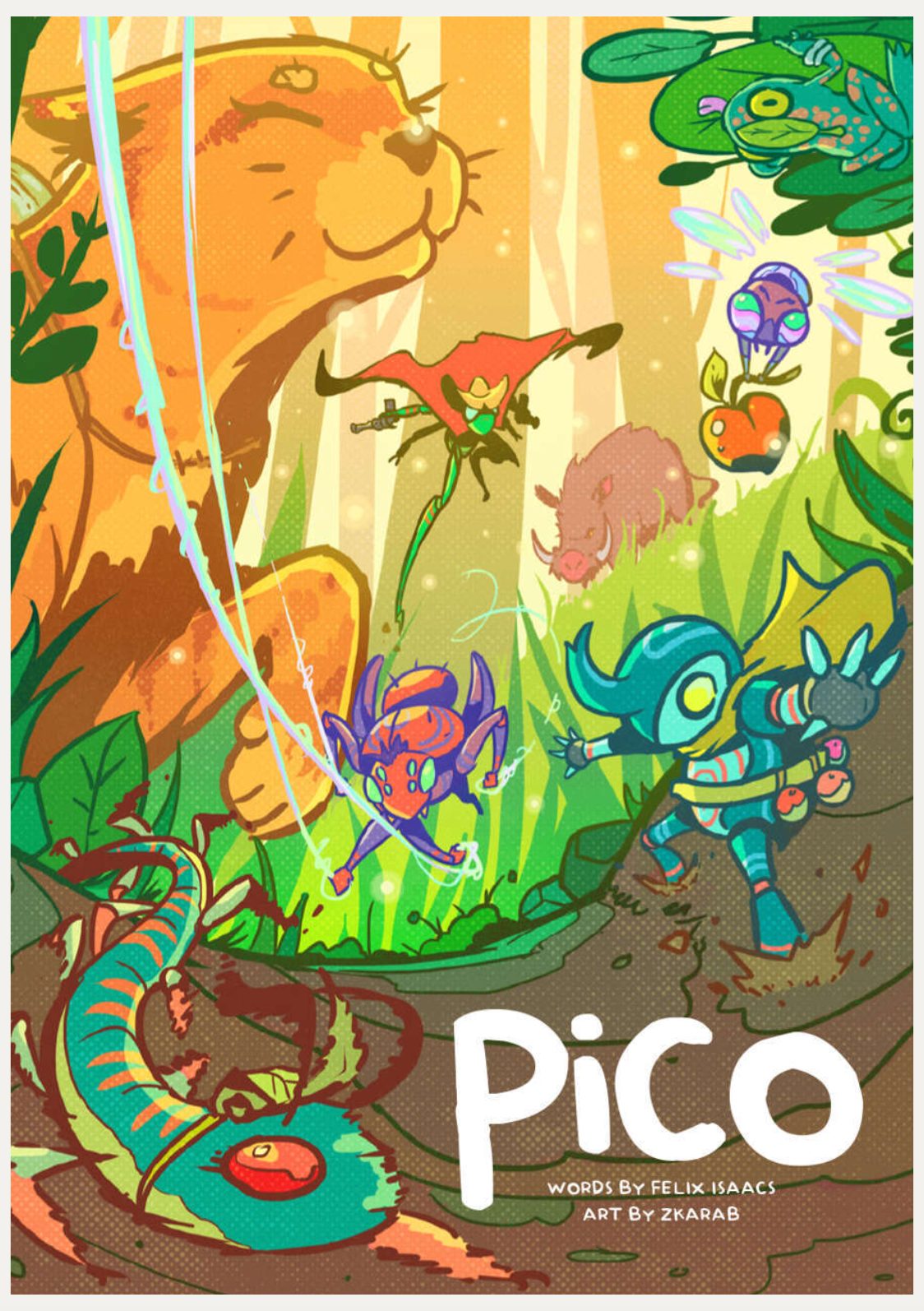 Ticket for Kids PiCO RPG with Molly at Gamelandia, Oct 25. Illustration of a giant cat in a fantasy forest.