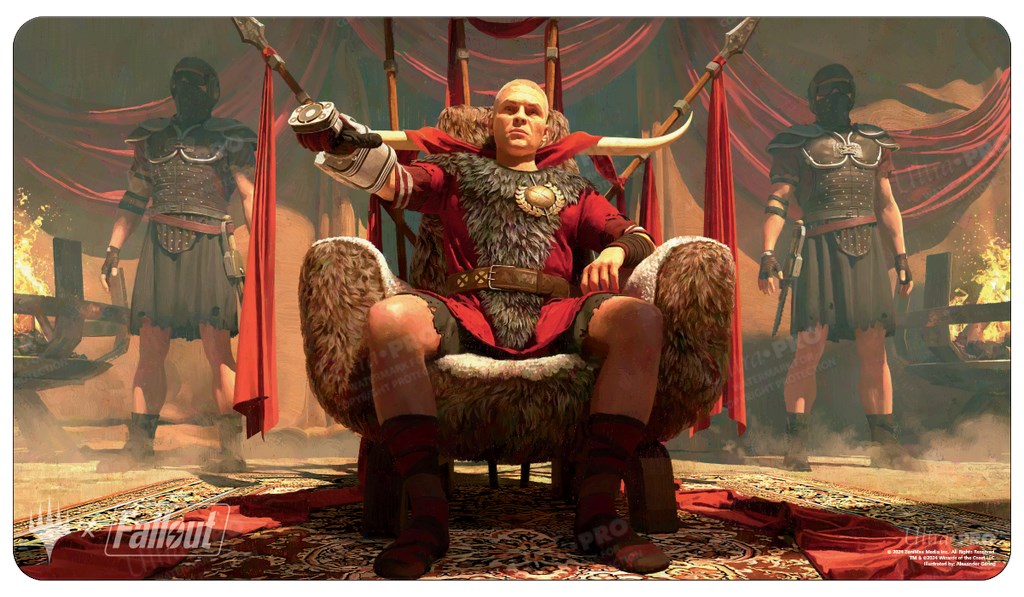 Fallout Caesar, Legion's Emperor Standard Gaming Playmat for Magic: The Gathering