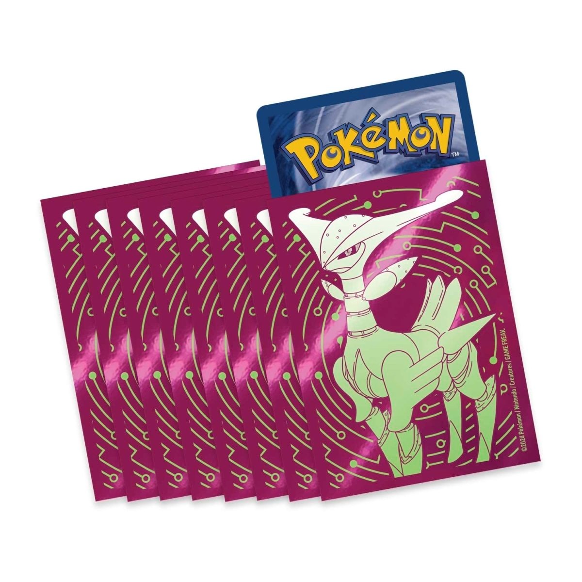 Pokemon TCG: Temporal Forces Elite Trainer Box Card Sleeves - Iron Leaves (65-Pack)