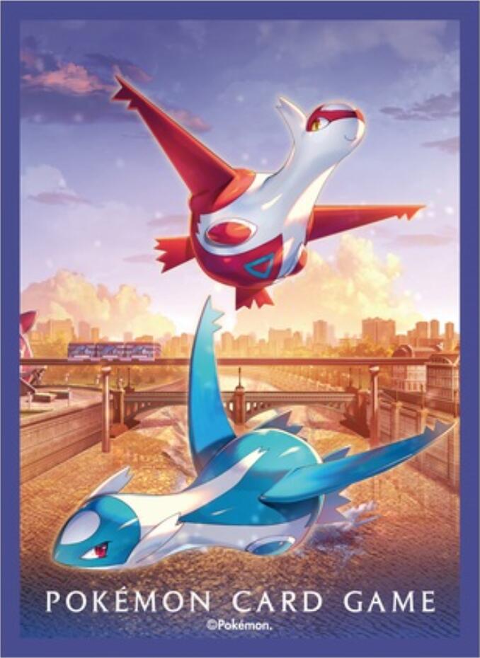 Pokemon TCG: Pokemon Center Japan Exclusive Card Sleeves - Latias & Latios Assist (64-Pack)