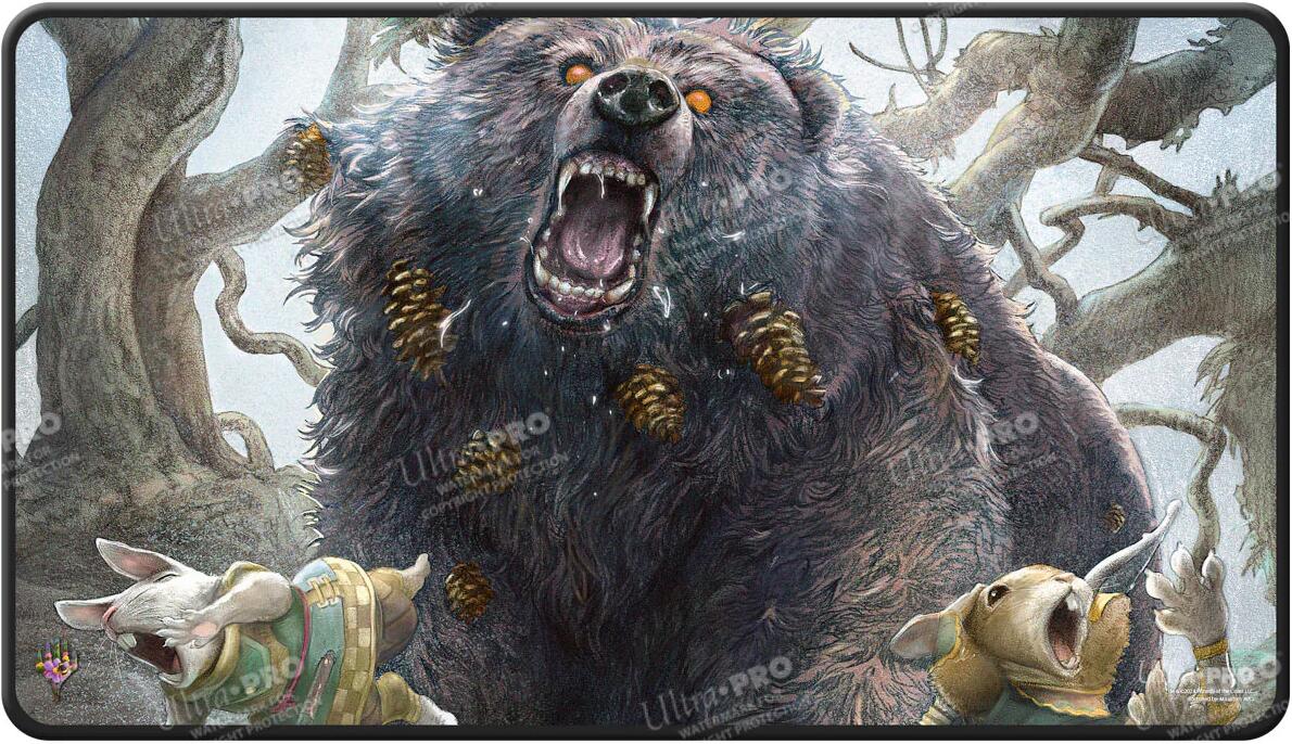Bloomburrow Black Stitched Standard Gaming Playmat for Magic: The Gathering - Lumra, Bellow of the Woods