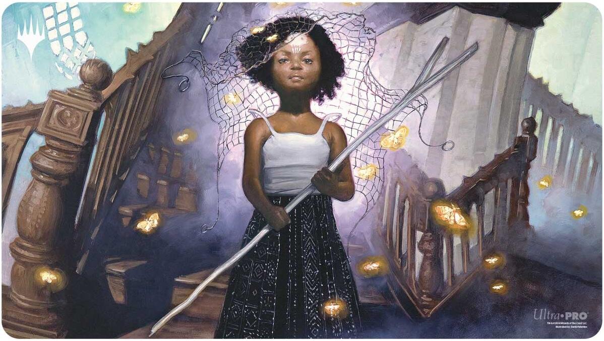 Duskmourn Playmat for Magic: The Gathering - Commander B (Aminatou, Veil Piercer)