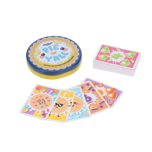 Pie Y’all card game in a round tin from Ridley’s Games.