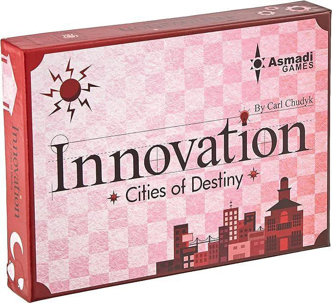 Box for Innovation: Cities of Destiny 3E board game expansion by Asmadi Games.